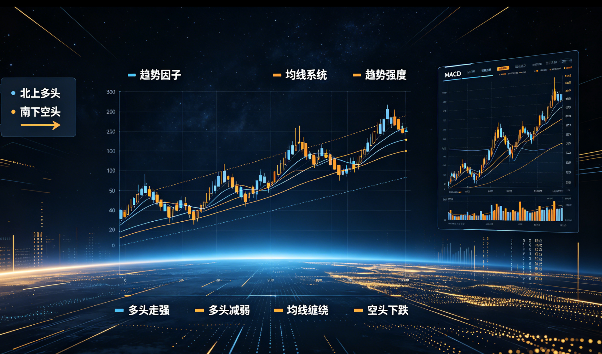 一个数字背后的四个因子:趋势、动量、波动率、成交量